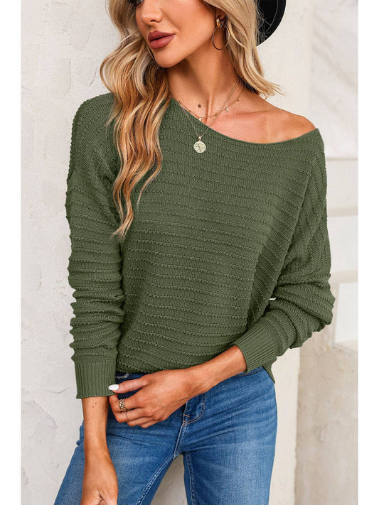 Round Neck Dolman Sweater